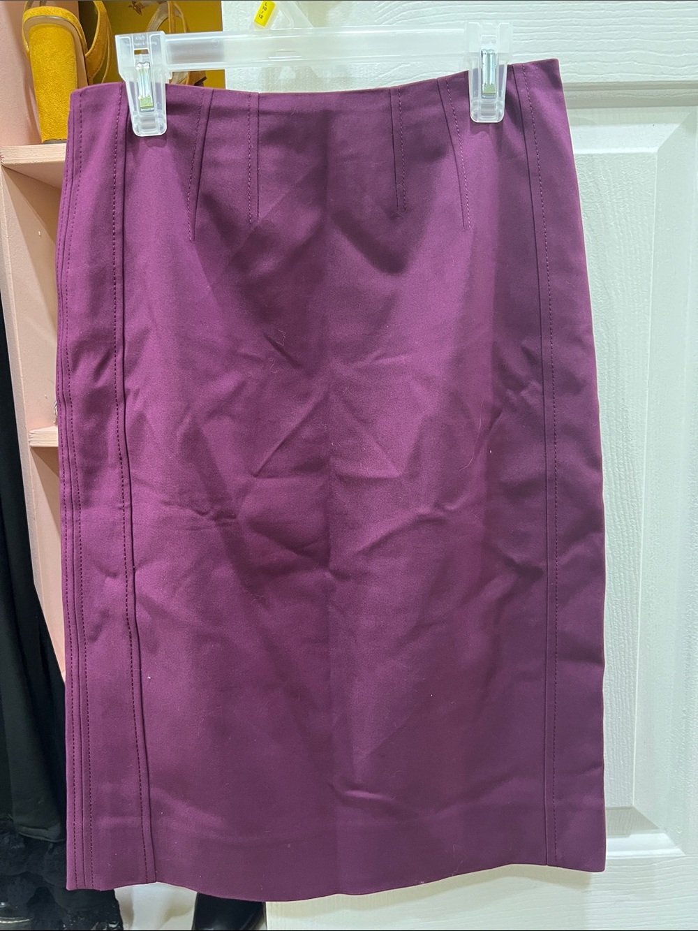 White House Black Market Plum Pencil Skirt